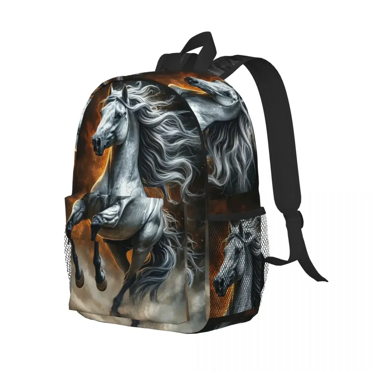 

Рюкзак с изображением лошади и мамопла, студенческий рюкзак для мальчиков и девочек, детская школьная сумка, компьютерные сумки на плечо для мужчин и женщин