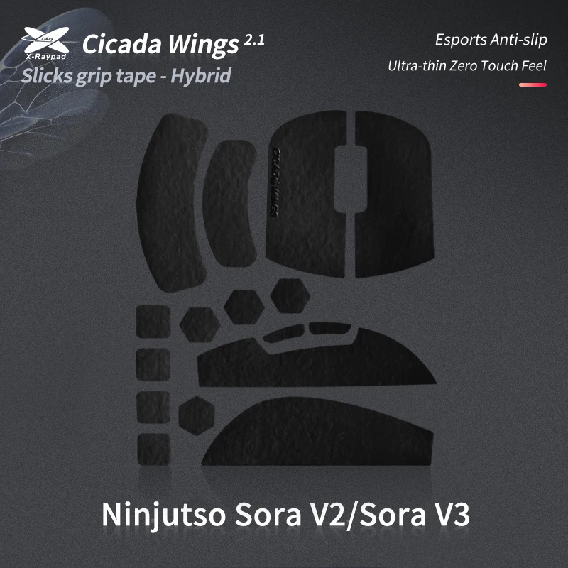 X-Raypad Ninjutso Sora V2/V3 Cicada Wings V2 Slicks Grip Tape