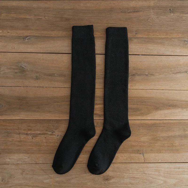 5 أزواج الخريف والشتاء موضة نمط جديد مع أفخم وسميكة الدافئة الرجال العجل الجوارب بسيطة ومتعددة الاستخدامات يحلق عالية جوارب أنبوبية