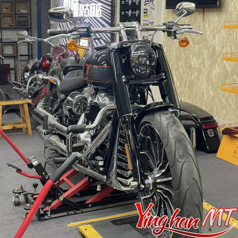 

Motorcycle Integrated shock absorber cover FOR Harley M8 Softail Breakout FXBR 107 FXBRS 114 Street Bob FXBB FXBBS 2018-2024