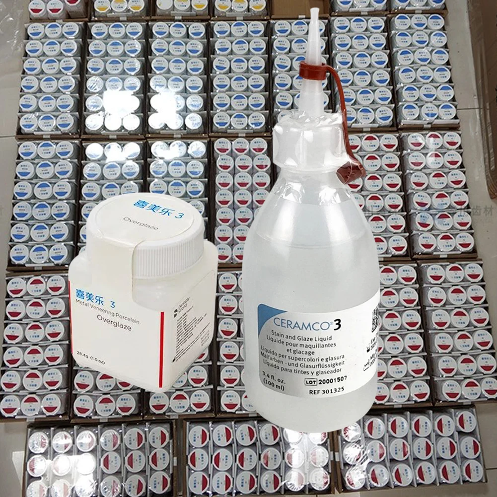 ترميم الأسنان سطح المزجج مسحوق الخزف المعدني خلط وصمة عار الصقيل السائل Dentsply Sirona Ceramco 3 نموذج السائل E U #1