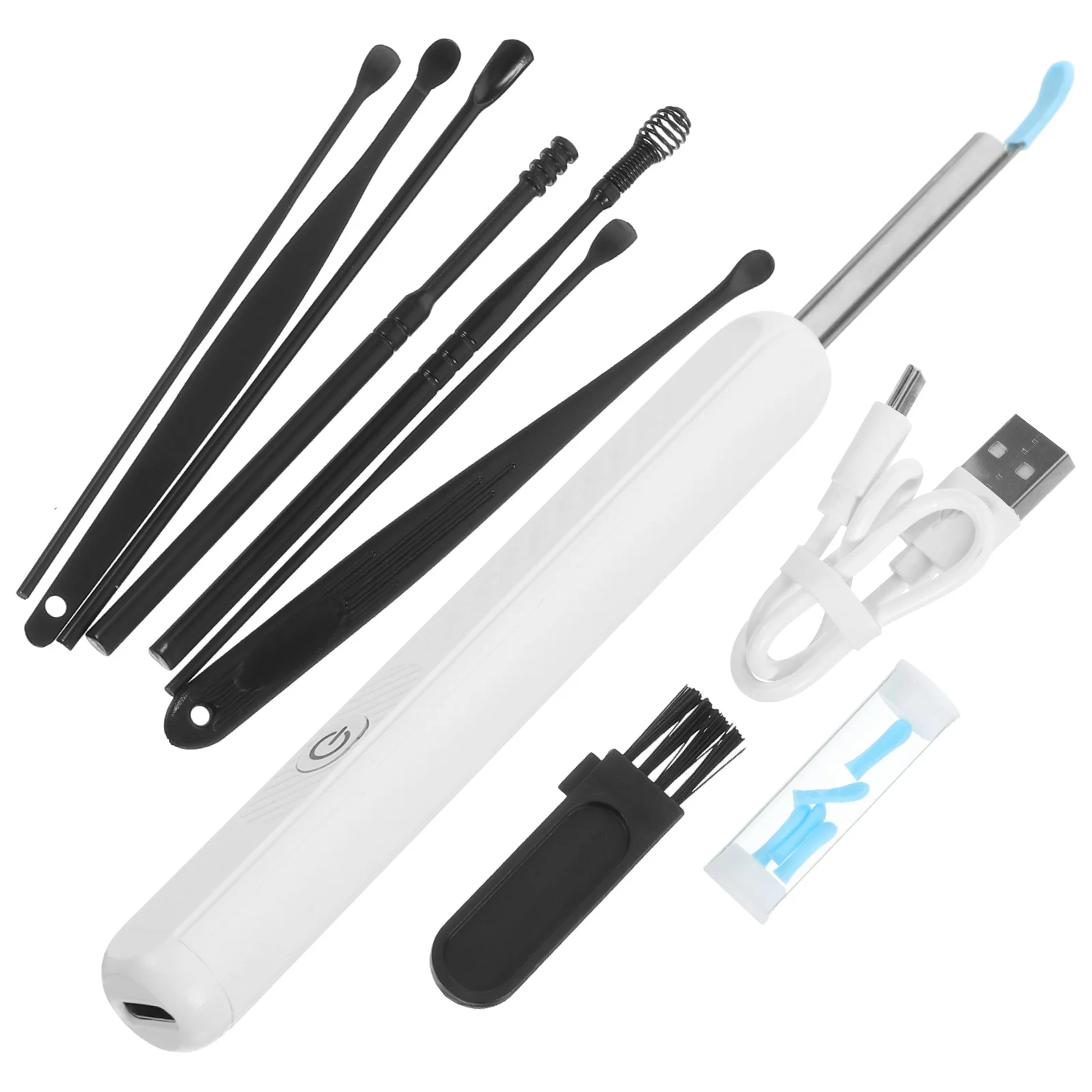 

1 set Wax Cleaner Otoscope Ear Wax Removal Kit Portable Ear Cleaning Tools Stainless Spoon Earwax Remover For Home Use