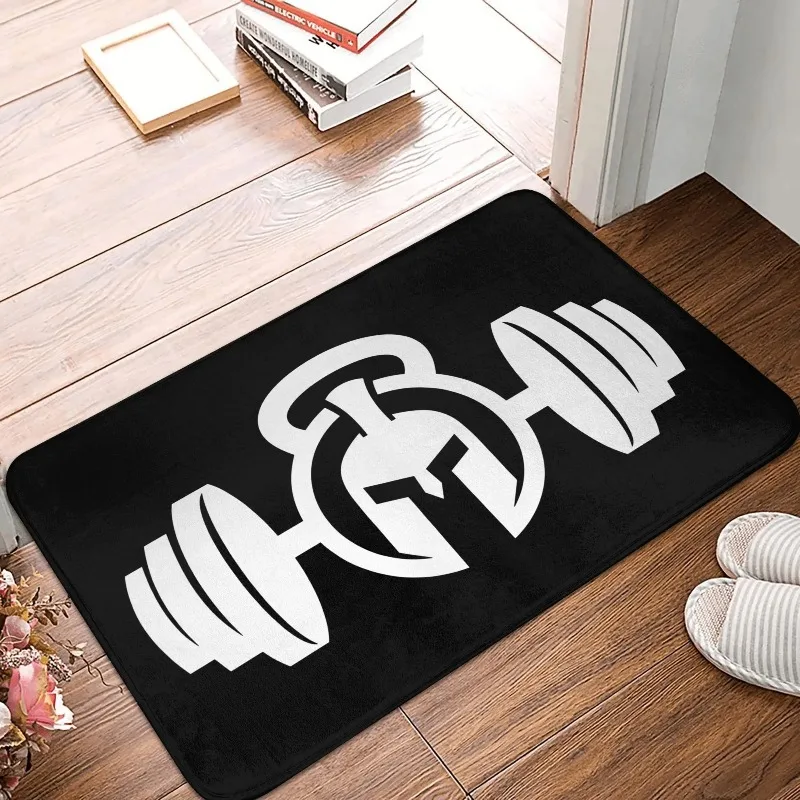 Bodybuilding Fitness Powerhouse Gym Front Door Mat Anti-Slip Outdoor Mat Absorbent Doormat Garden Garage Entrance Rug  Floor