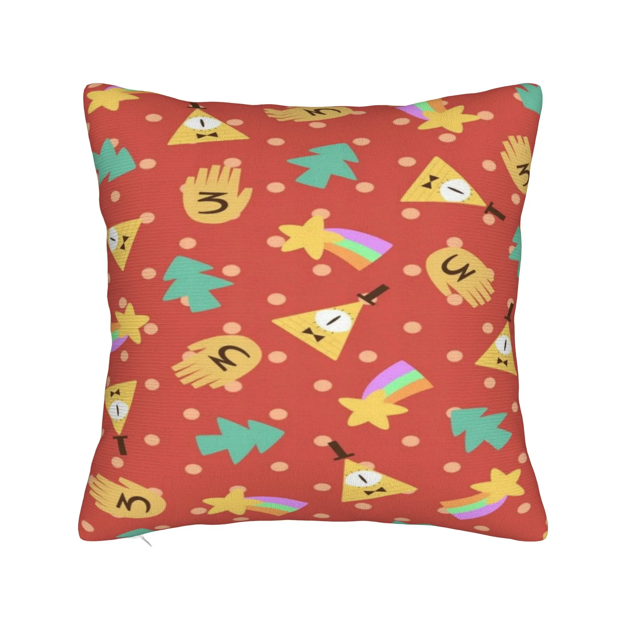 Gravitys Falls Printing Pillowcases Cushion Cover  Throw Pillow Cover Warm Sofa Decoration Square Multi Size