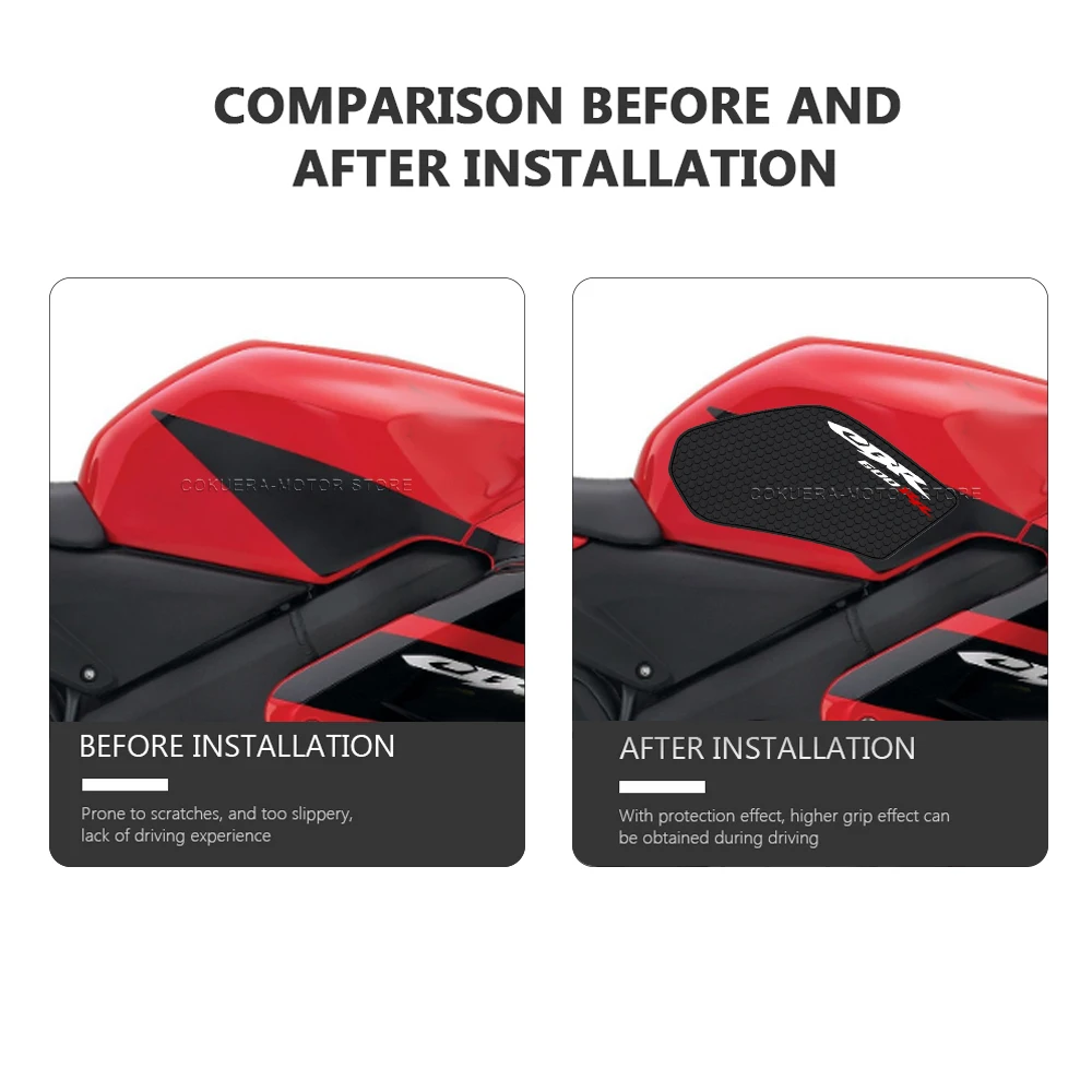 For CBR600RR CBR 600 RR 2003-2006 Tank Pad Sticker Motorcycle Accessories Non-Slip Side Fuel Tank Stickers