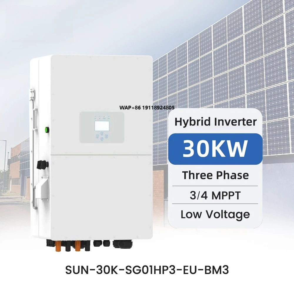 SUN-30K-SG01HP3-EU-BM3 Three Phase 30Kw Hybrid Solar Inverter for Solar System