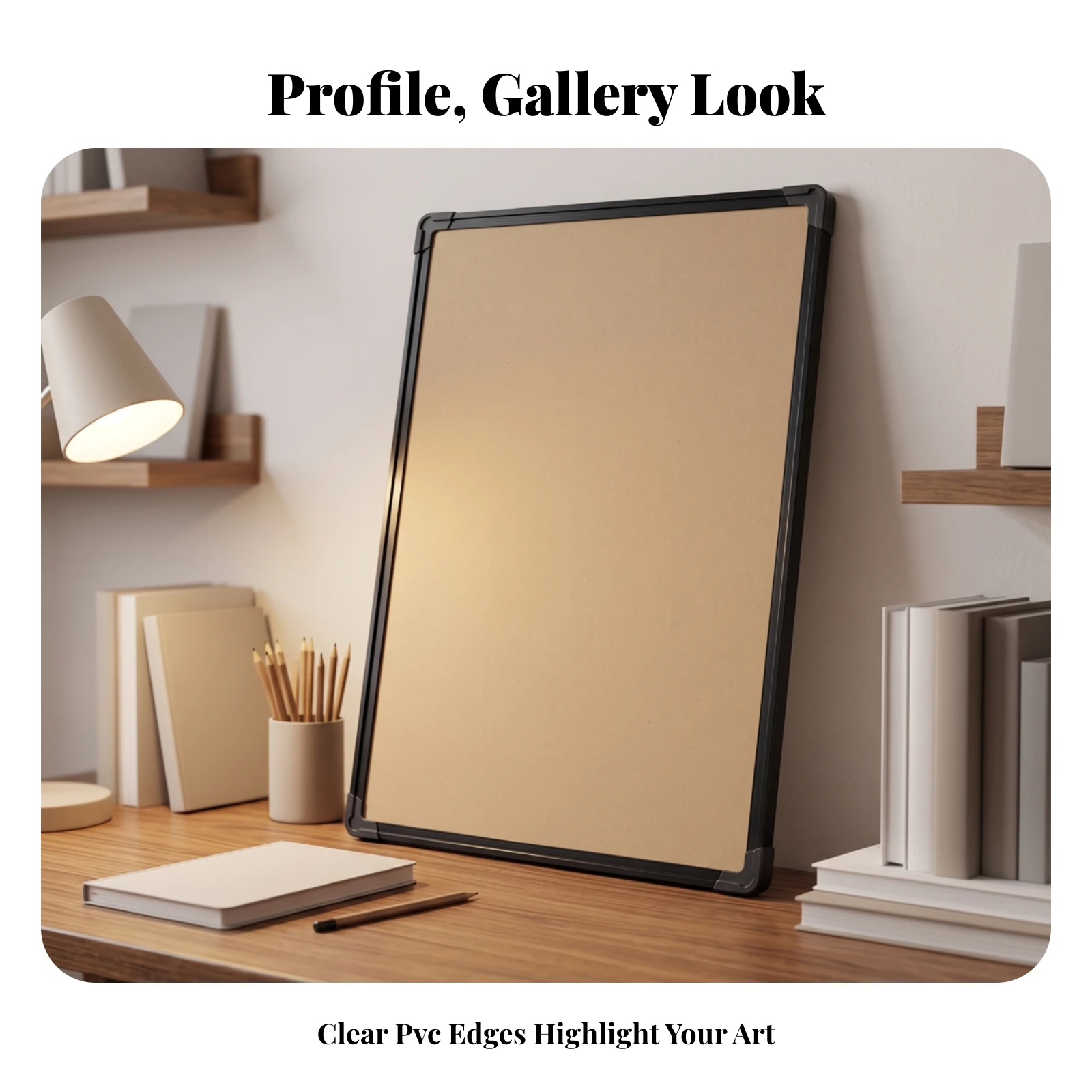 Jigsaw Puzzle Frame Rigid Puzzle Frame with Corner Clamps Lightweight Long-Lasting for Hobbyists, Home Decor, Hobby Rooms
