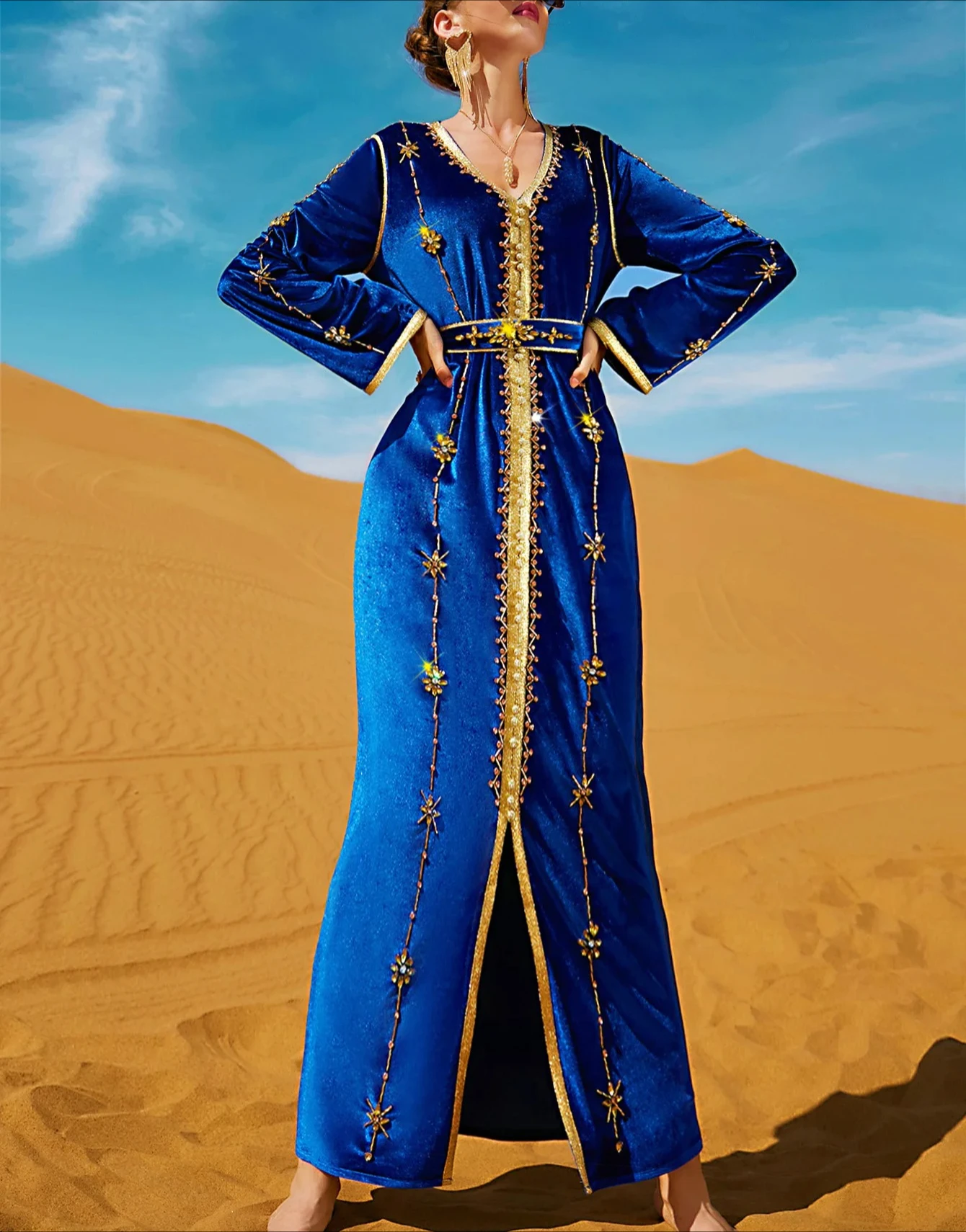 

BNGS Bngs Conjuntos Turky Abaya Vetement Femme Women Dress Robes Pakistani Djellaba Moroccan Dubai Vestidos Muslim2025 Abito