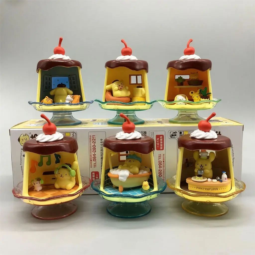 Hochwertige Re-ment Pompom Purin Room Miniatur-Szenen-Serie Blindboxen Miniatur-Spielzeugmodell-Sammlung Ornament Geburtstagsgeschenke – Detail 7