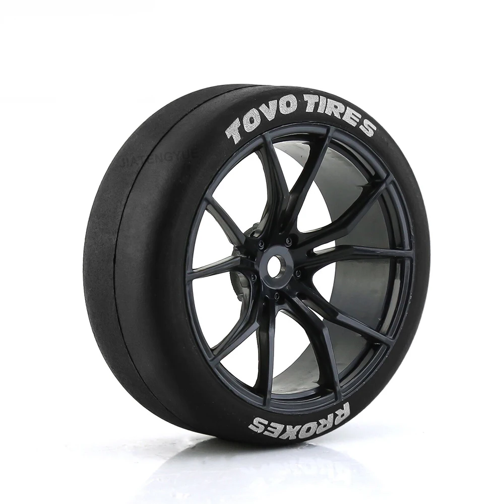 RC Car Wheels Tire For 1:10 TRAXXAS HSP HPI Kyosho Tamiya RCFans WRC TT02 TT021 XV01 Drift Competition Upgrade Tires