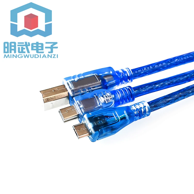 Usb Printer Blue Data Cable For 2560 Due Por Micro Mini