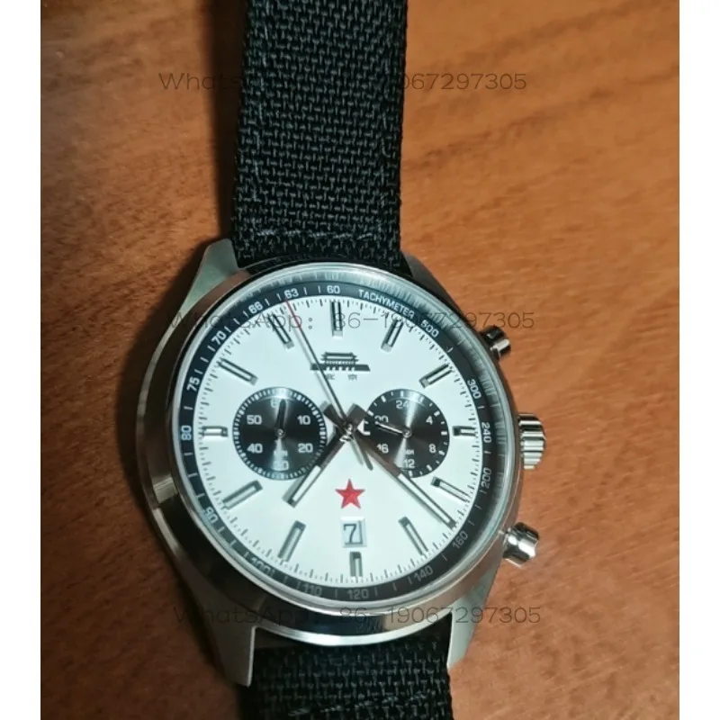 Waterproof Chronograph Fashion Domestic Watch White Plate Quartz Watch