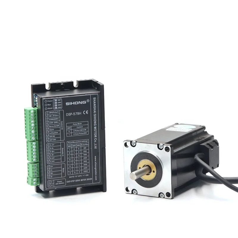 시헹 모터 공장 CE 품질 57mm 네마 23 3Nm 클로즈 루프 스테퍼 모터 및 드라이버 (전선 박피기용)
