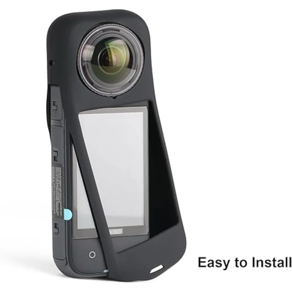 

Camera Protective Panoramic Sports Silicone Case For Insta360 x4 Silicone Lens Cap Anti-Scratch