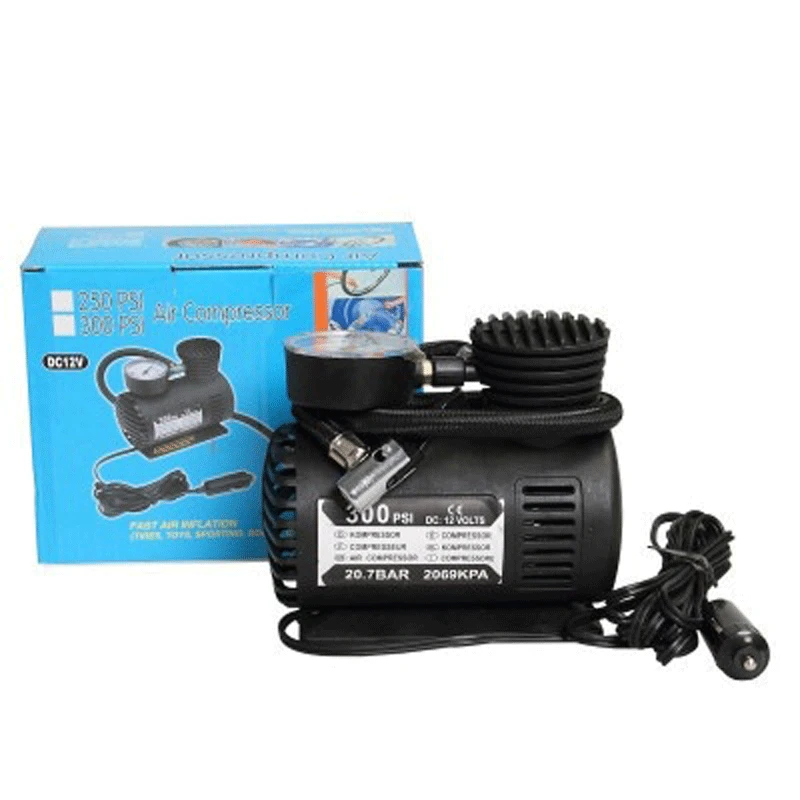 12v300psi Heavy Duty Deluxe Portable Metal Air Compressor Car Tyre Inflator With Digital Pressure Gauge Car Tire Inflatable Pump 