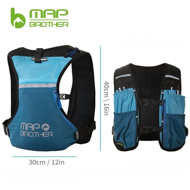 MAP BROTHER B109 Breathable Hydration Vest Trail Running Backpacks Lightweight Cycling Run Jogging Marathon Riding Climbing Bag