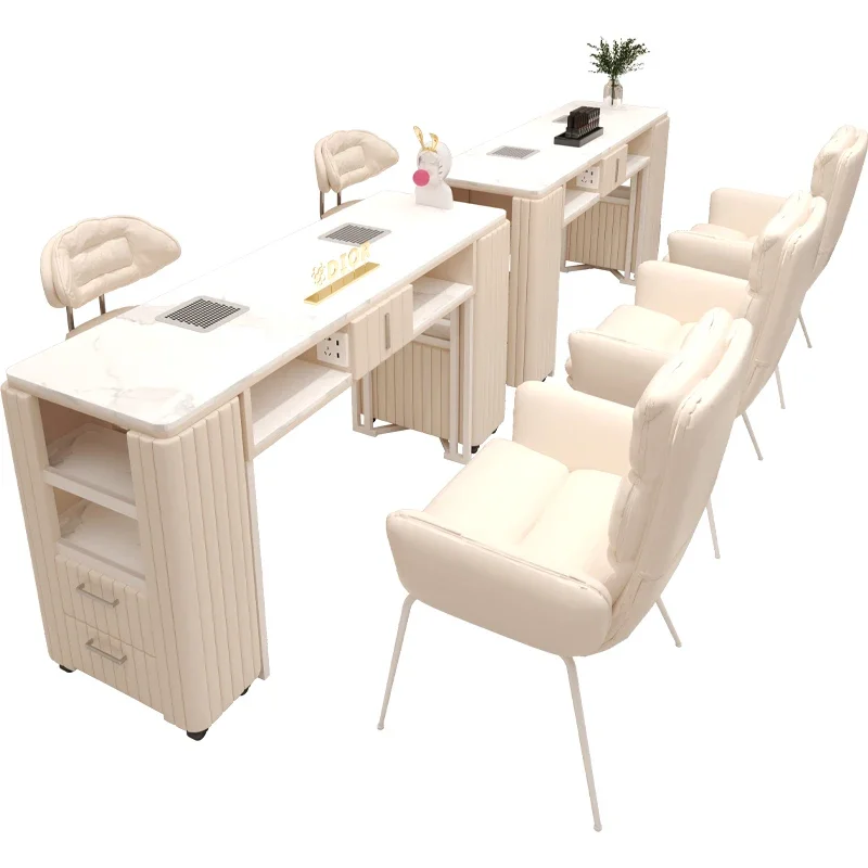 Показать коллекционер для ногтей, ящик для стола, наклейки, станция для хранения, дизайнерский стол для ногтей, универсальный Scrivania Per Unghie, уникальная мебель