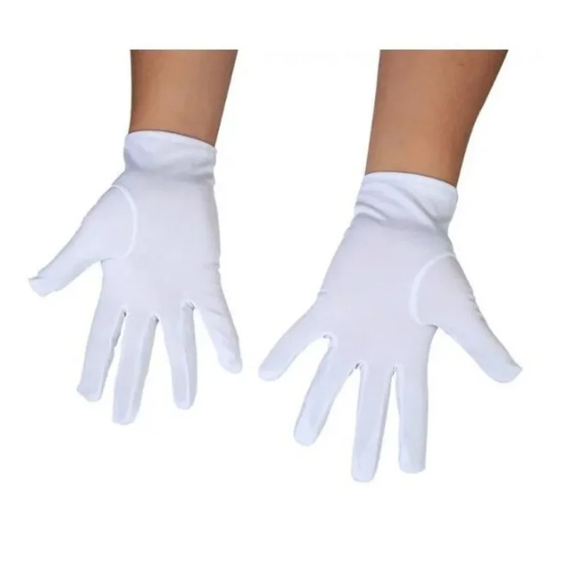 1pair Three-strength White Labor Insurance Thin Etiquette Reception Wenwan Circling Parade Security Performance Gloves