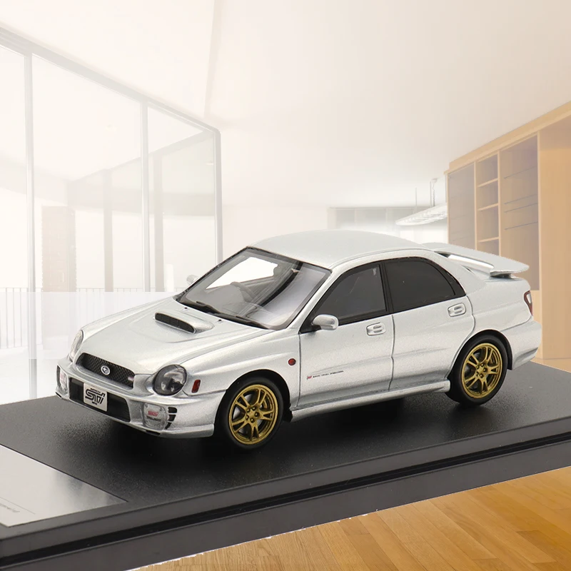 1:43 Resin Diecast Car Model For IMPREZA WRX STi 2001 Style Car Model Vehicles High Simulation Car Toys Model Collection Gift