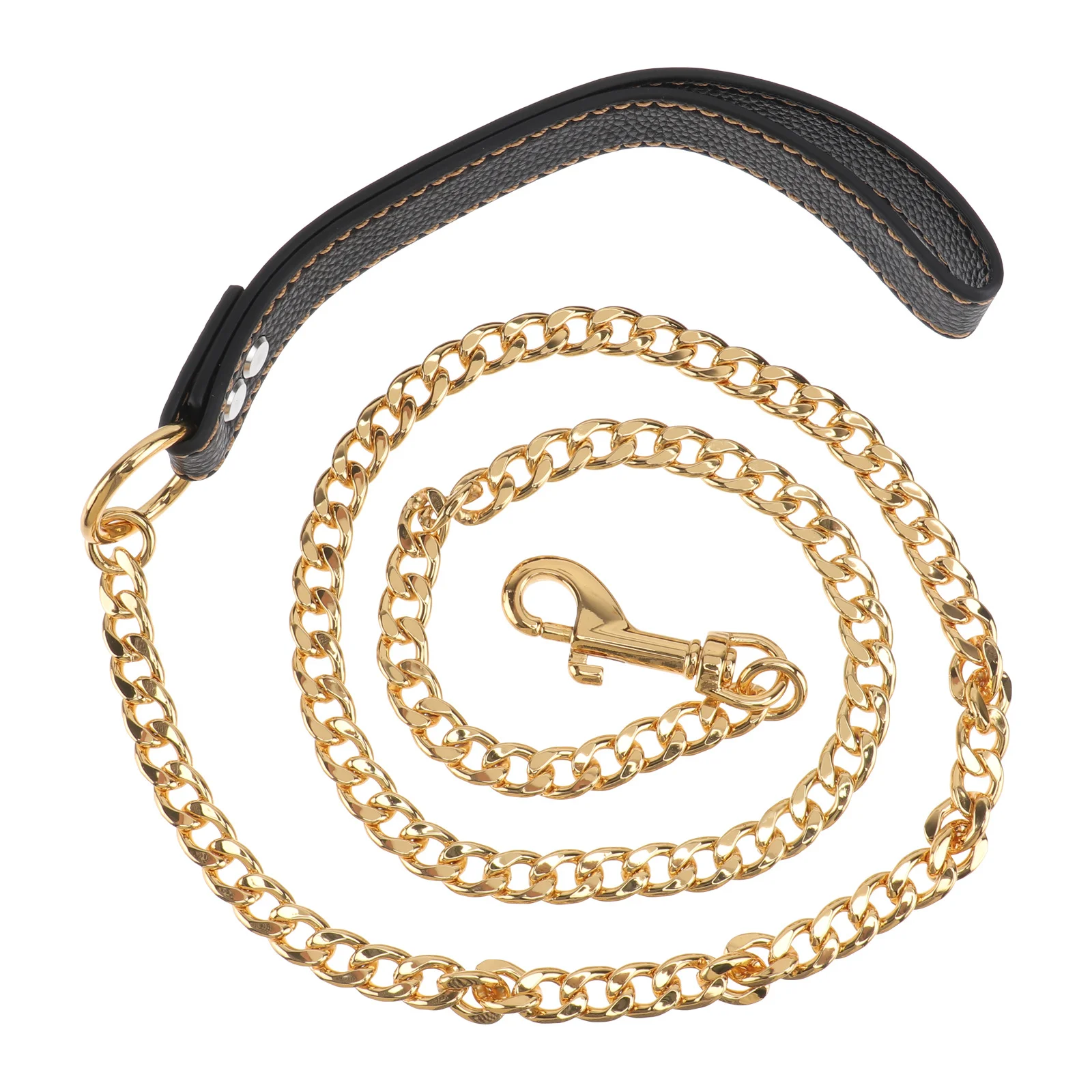 

Stainless Steel Dog Leash Durable Tangle-Free Pet Walking Rope For Small Medium Dogs High-Quality Stitching Comfortable Hand