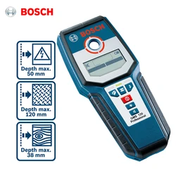 Bosch GMS 120 Professional Wall Detector Multifunction Wood Metal Living Wire Stud Finder LCD Display Digital Multi-Scanner