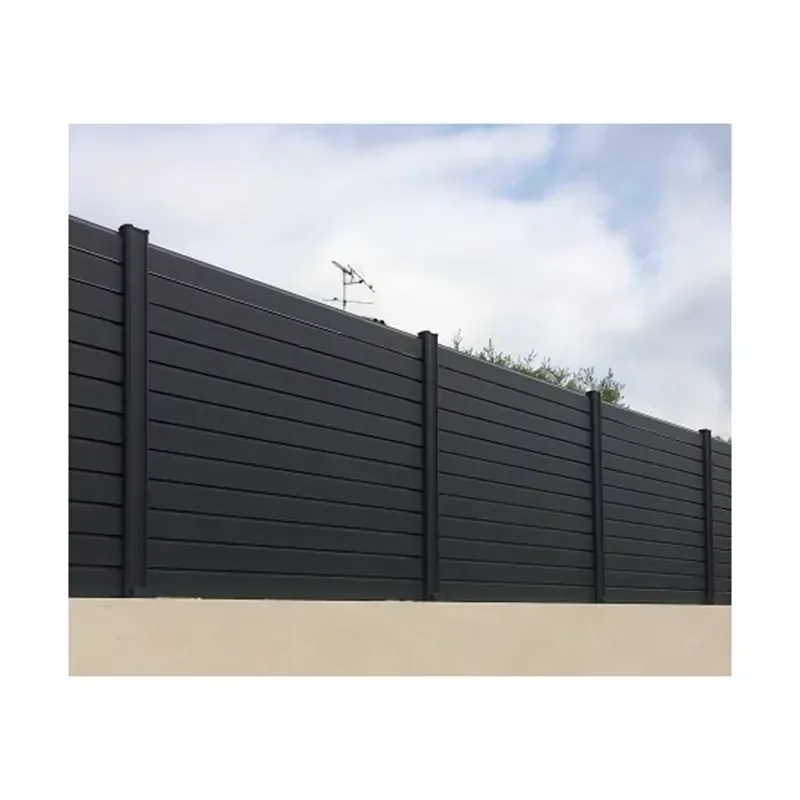 Aluminum WPC Vinyl Clad Exterior Garden Fence with 3D Modeling Service and Easily Assembled