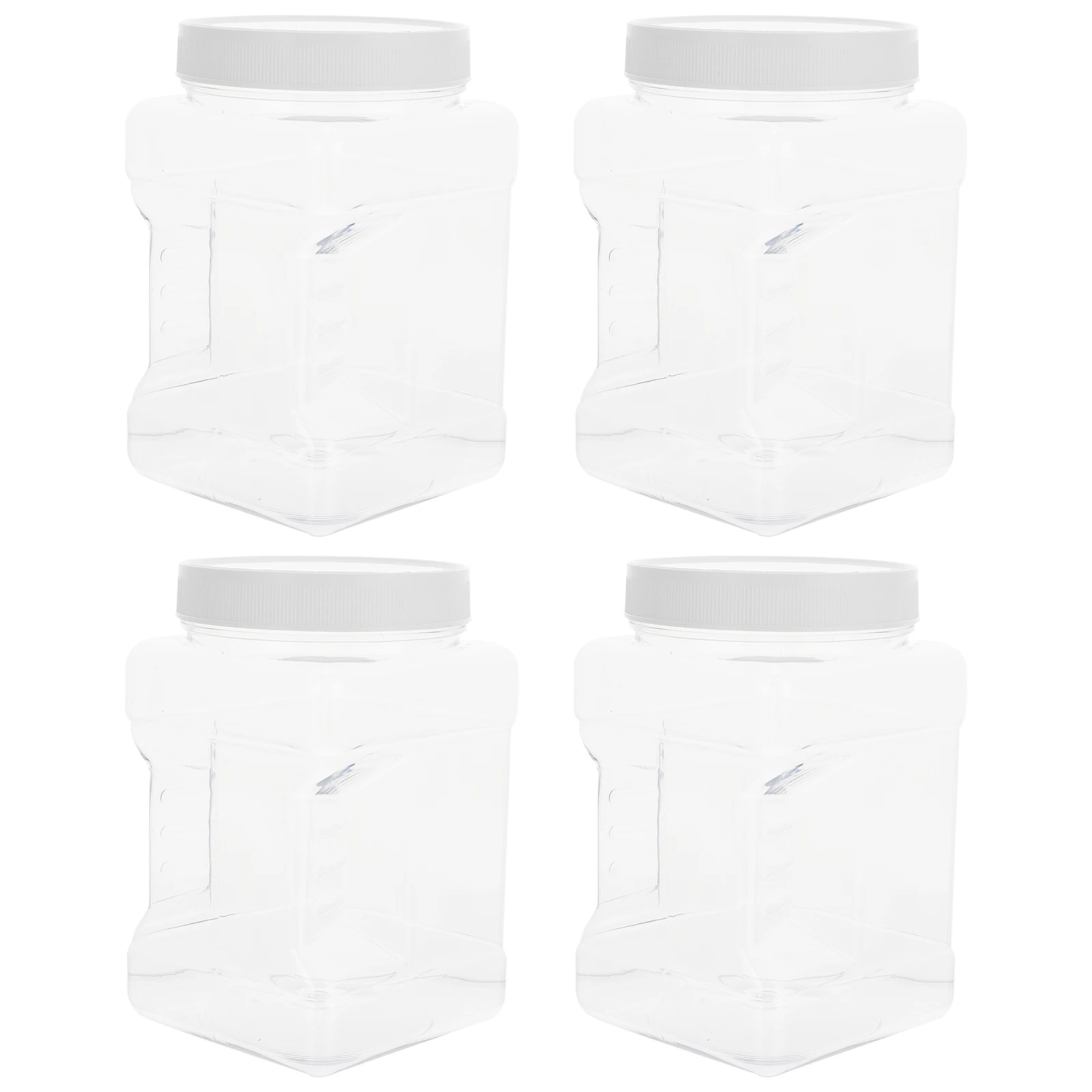 

4 Pcs Food Grade Bottles Transparent Storage Containers for Honey Jam Baby Food Transparent Bottles Spices Plastic Jars