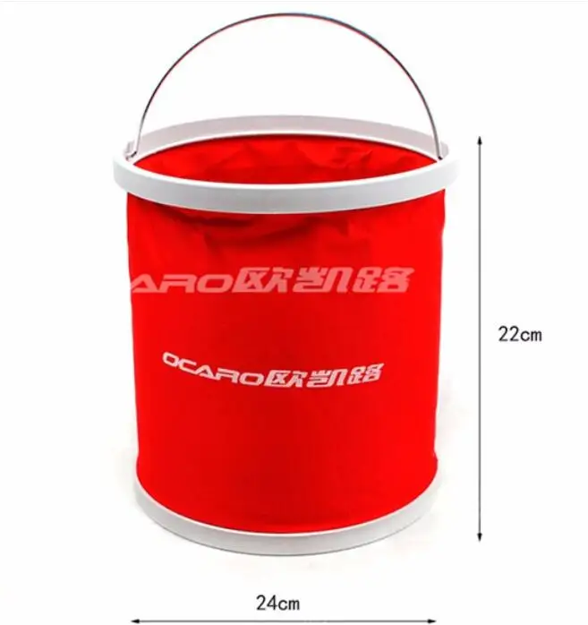 10L Foldable bucket large size Car mounted telescopic portable Storage multifunctional Travel Fishing Car Wash Bucket NO.TXF-290