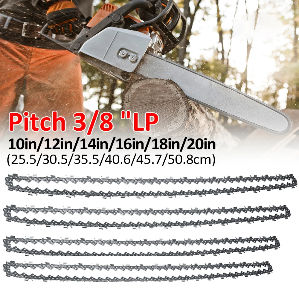 10/12/14/16/18/20-inch 325 Pitch 058 Gauge Chainsaw Chain 47/50/62/64/76 Drive Link for Many Model Chainsaws