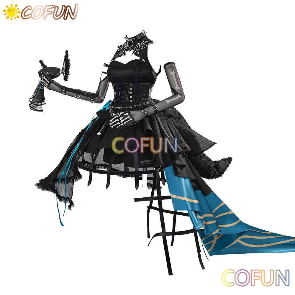 

Yahata Umiri Cosplay Costume Lolita Dress Arknights×AveMujica with Hat Tail Women Halloween Game Anime Suit Outfits Clothes