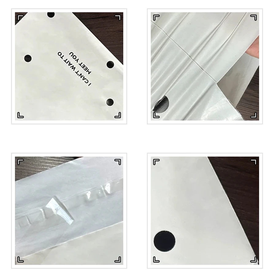 【20PCS Hot Sale】Beige Polka Dot Express Delivery Bags - Waterproof Plastic | Gift/Clothing Packaging Sacks | Office C