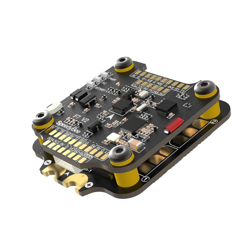 

SPEEDYBEE F7 V3 Flight Control Built-in WIFI BLUETOOTH BlackBox / BLHeli32 45A 50A 4in1 ESC STACK For AIR UNIT CADDX HD VTX