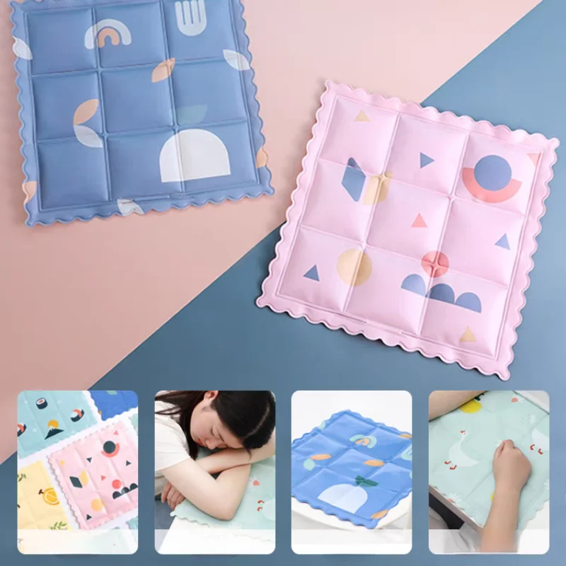 قطعة واحدة من حصيرة الثلج الكرتونية مع كريستالات جل التبريد، مناسبة لمنصات مقاعد السيارة والمكتب ومنصات تبريد تبديد حرارة الطلاب #5