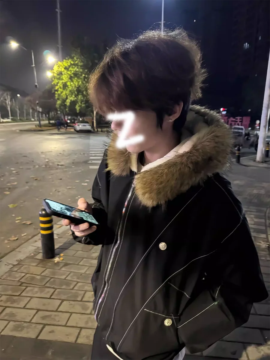 

Зимняя универсальная куртка с необычным дизайном Mountain Eagle, хлопковая, в американском уличном стиле, с капюшоном, для мужчин и женщин, парная, теплая, хлопковая