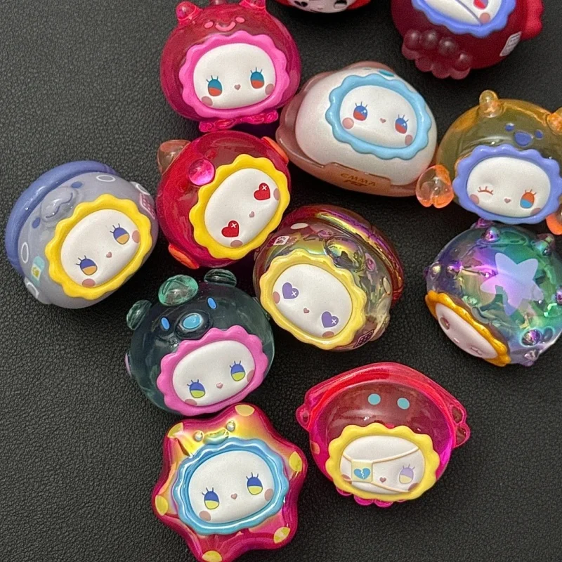 New Emma Secret Forest Series New Blind Box Desktop Decor Toys Gift Ocean Bubble Cute Granules Animal Ornament Grain Mystery Box