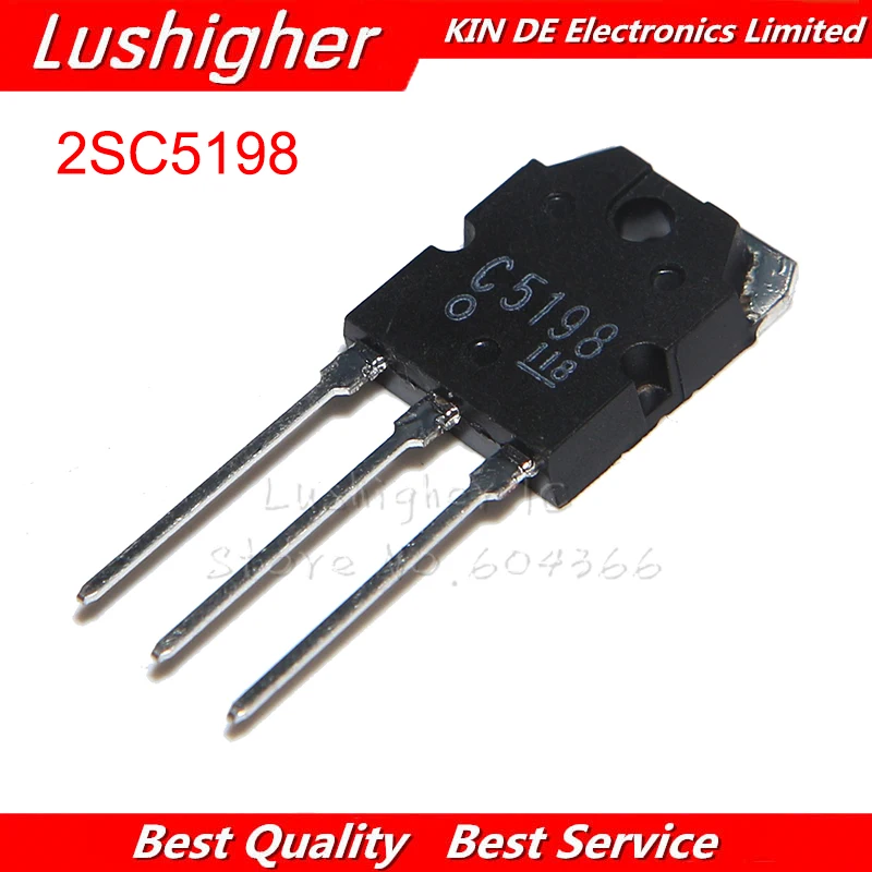 5PCS 2SA1941 + 5PCS 2SC5198 TO-3P A1941 C5198 TO3P Total 10pcs