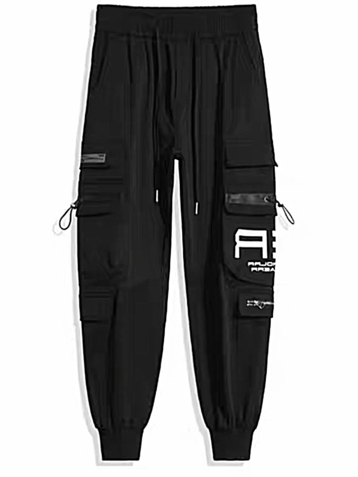 Pantalon de travail tendance Bla pour hommes, coupe ample, décontracté, de rue, polyvalent, à revers, Cargo, printemps-automne