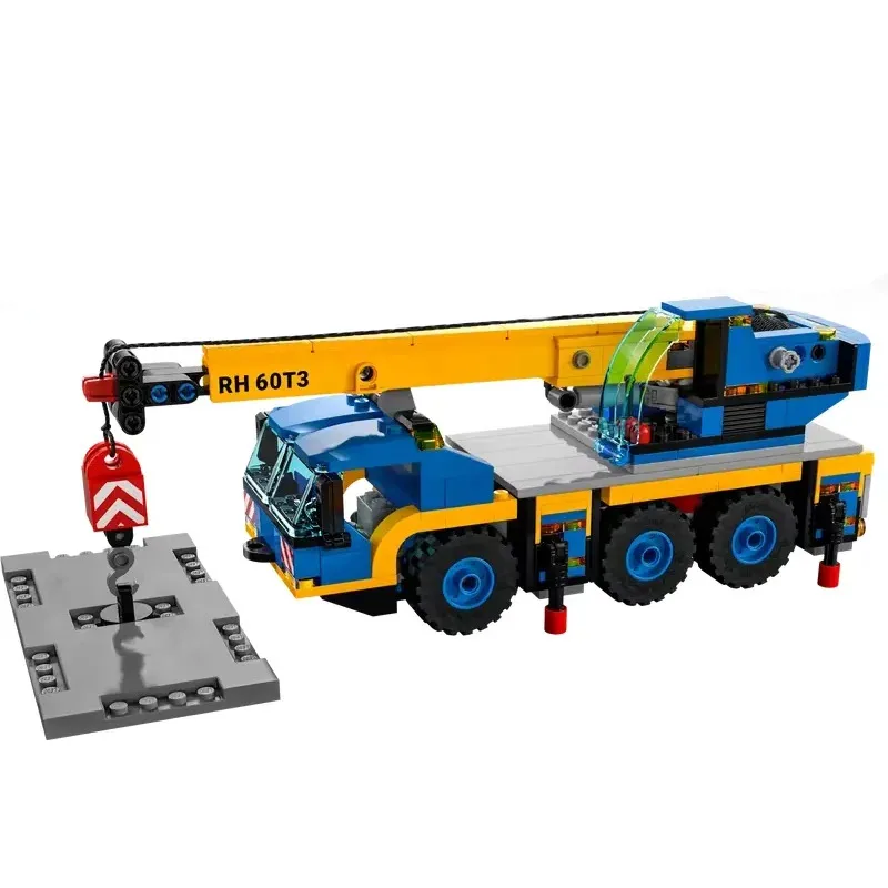 Set di mattoni compatibili Serie City Building Blocks Mobile Gru a sei ruote Tecnologia Sollevamento auto Giocattoli per bambini Regalo 60324