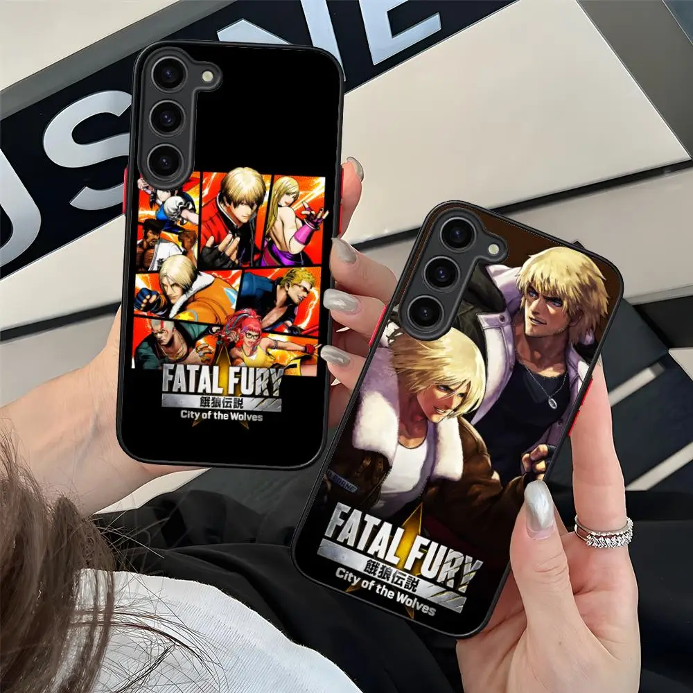 

Чехол для мобильного телефона Fatal Fury Game для Samsung Galaxy S25 S24 S23 S22 S21 Plus FE Ультрацветный силиконовый чехол Luxury Pretty