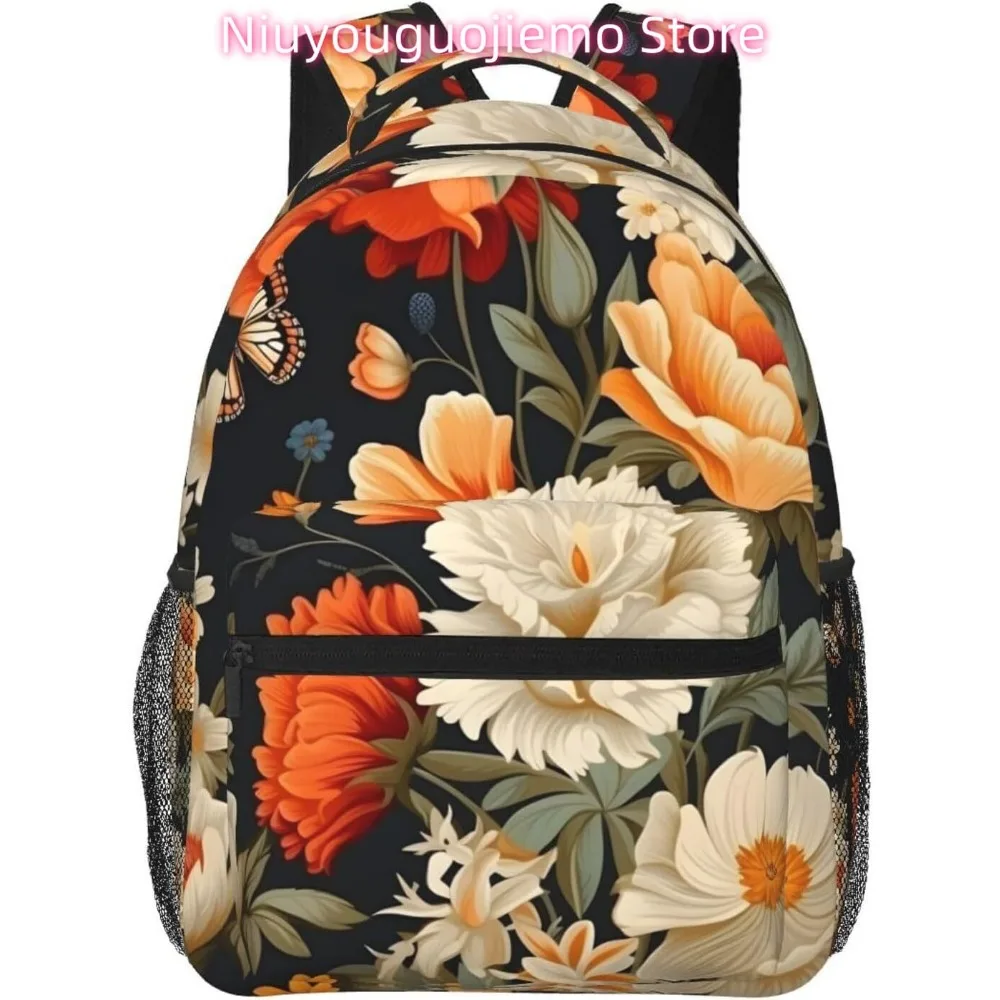 

laptop bag back to school Spring Funny Flower Lightweight Laptop Backpack Lightweight Multipurpose Travel Casual Daypack Unisex