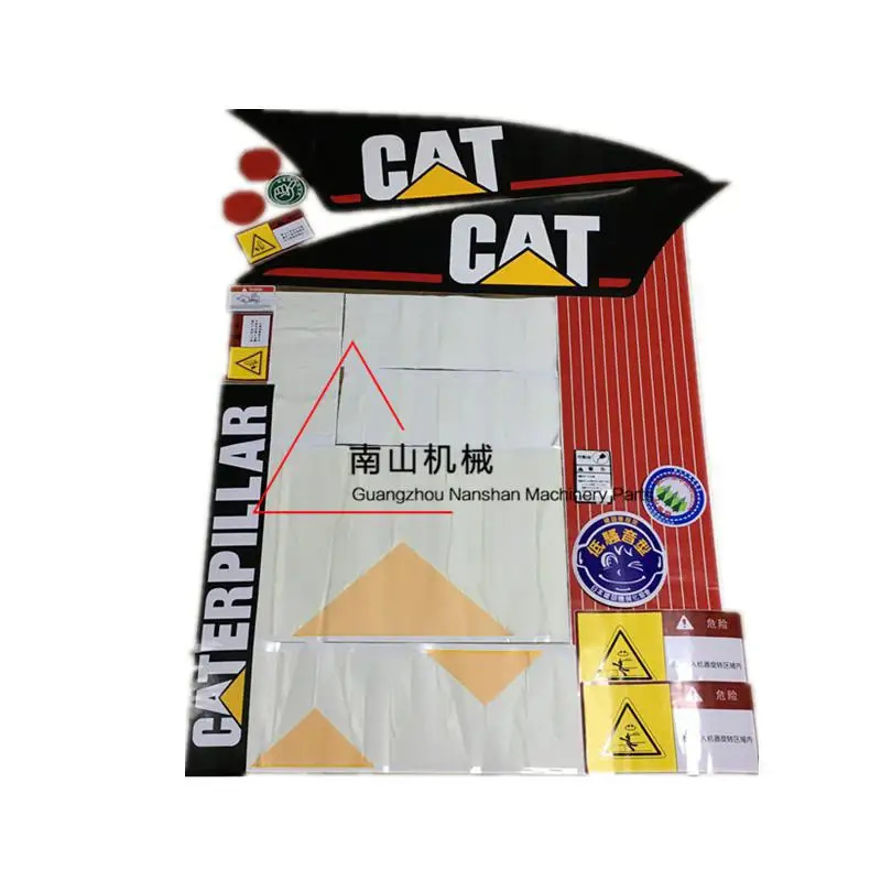 For Cat307 308 311 312 313 320c/cu/cl For Caterpillar Excavator Accessories Whole Car Sticker S0001 Whole Body Sticker