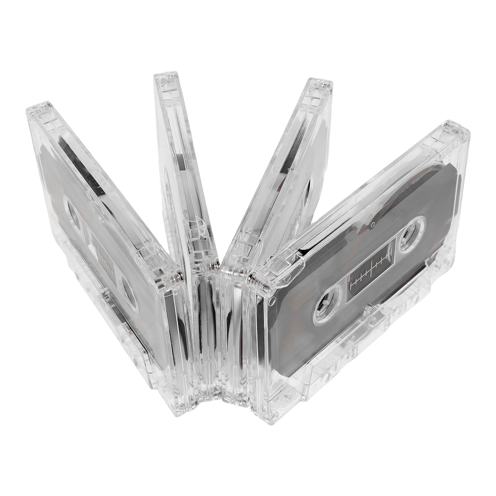 

4pcs Blank Audio Recording Retro Durable Blank Audio Cassette Tape Standard Teaching DIY Party Portable Player