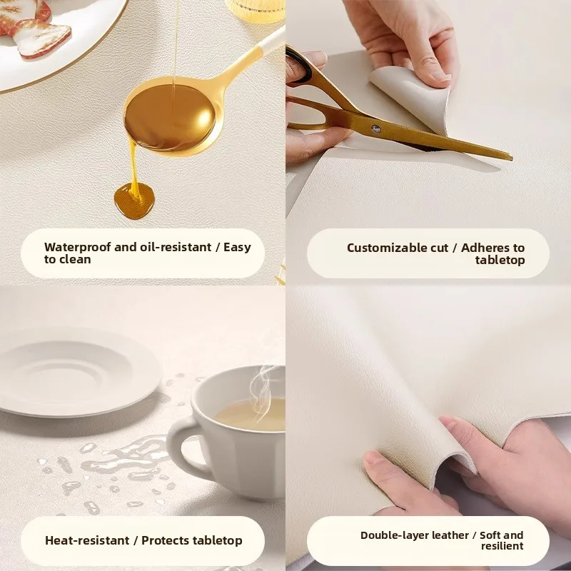 

American Sle Lightweight Luxury Dining Mat Waterproof Oilproof Nonwa Heat Resistant Table Mat Diwaer Se Home Dining...