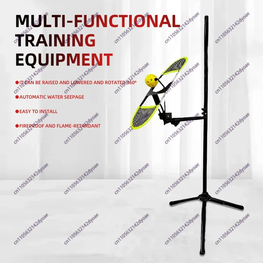 Outdoor tennis training equipment Ball sports trainer Adjustable 360 degree rotation Portable Top and bottom spin practice
