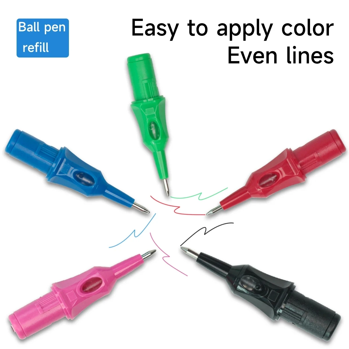 Tattoo Ballpoint Cartridge Needles Multicolor Tattoo Pen Refills 10/20PCS Drawing Practice & Stippling Supplies For Beginners