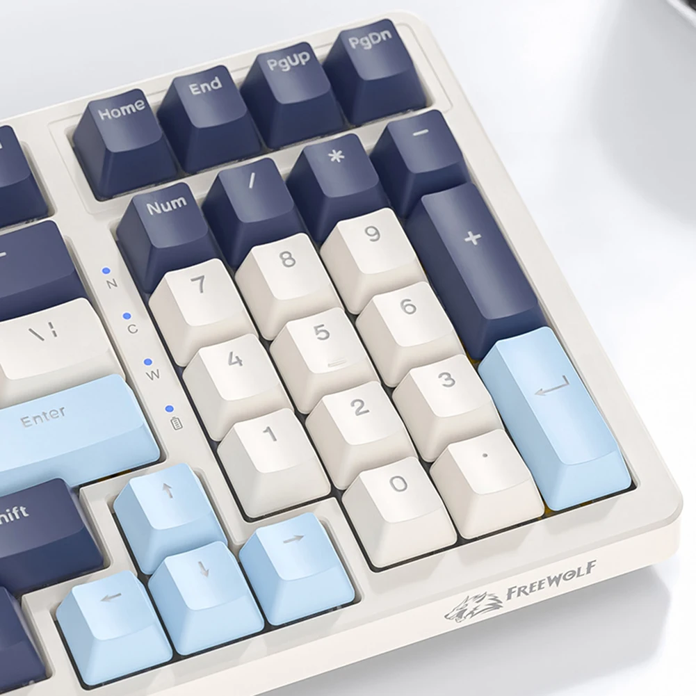Беспроводная механическая клавиатура K8, три режима, механическая клавиатура, 100 клавиш, бесшумный набор BT5.0/2,4 ГГц/проводной Type-C для ПК, ноутбука