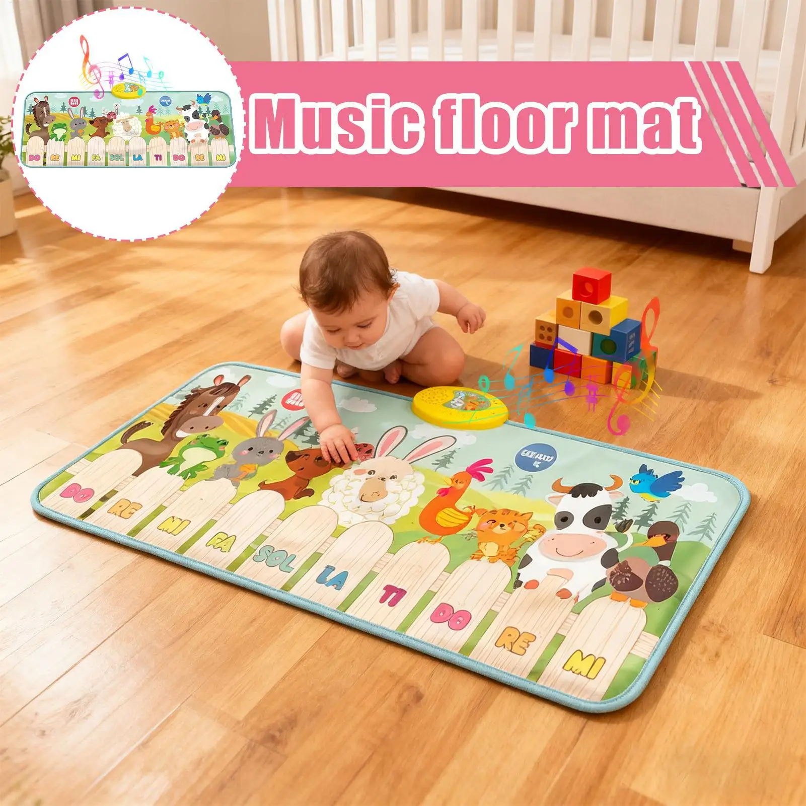 Tapete de piano para crianças, teclado de chão, tapete de dança, bebê, fitness, brincadeira, animal, música, instrumento, brinquedos, presente para meninos e meninas