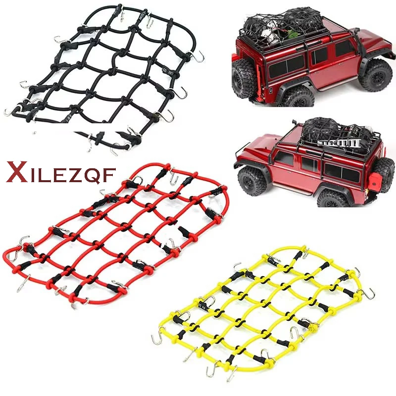 RC Car Accessories 3 Colors Elastic Luggage Net for 1/10 RC Crawler SCX10 90046 Tamiya CC01 D90 Trax TRX-4 TRX4 Defender