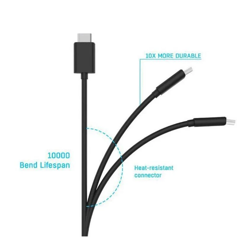 Type C Usb Compatible for PS5 Handle, Charging Cable Power Supply Cord Charging Wire Compatible for Switch OLED