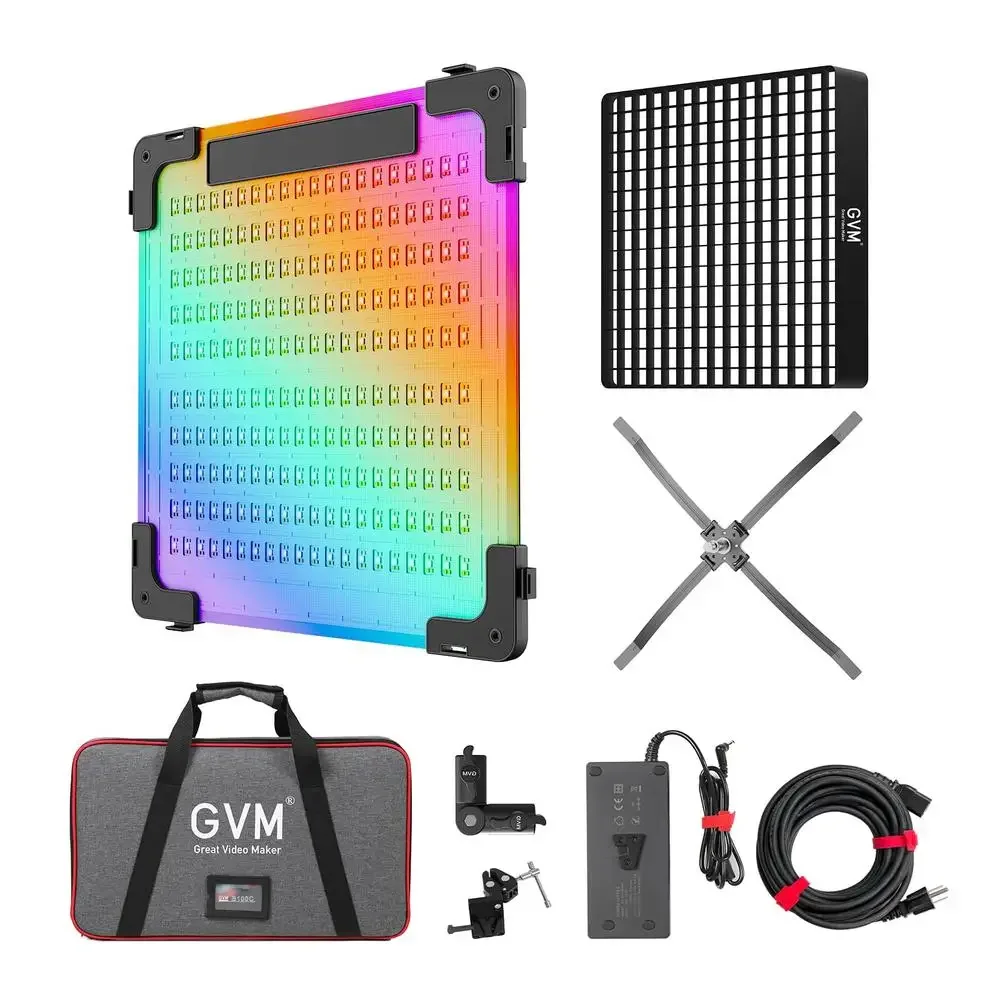 100W RGB Flexible LED Video Light Folding Panel 2000K-10000K APP Controlled Lighting FX Softbox Remote Control Accessories